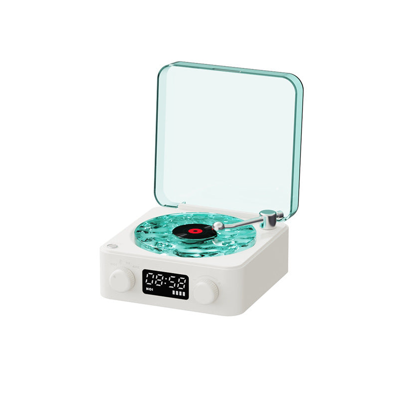 Retro TurntableAltavoz tocadiscos retro inalámbrico con Bluetooth 5.0, reproductor de discos de vinilo, sonido estéreo con efecto de lámpara de proyección RGB y ruido blanco. My stor