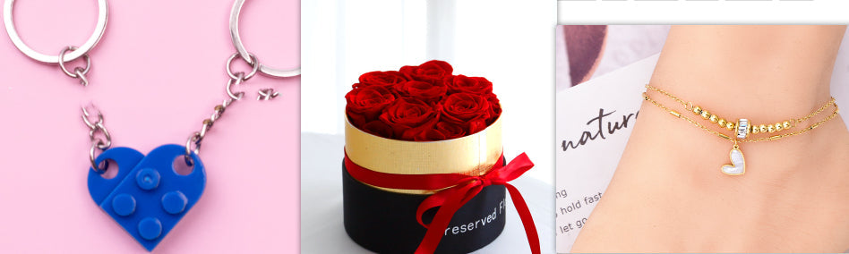 Rosas eternas en caja, rosas reales preservadas, regalo de San Valentín, flores artificiales románticas. My stor
