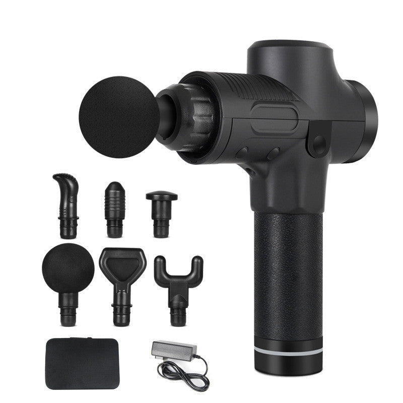 Pistola de masajes corporal electrica para ejercitar la fisica muscular.Cabezales My stor