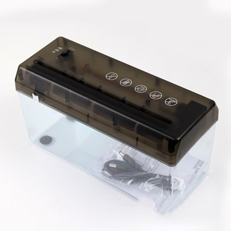 Small Electric A4 Paper Shredder Strip Cut Desktop Office US My stor