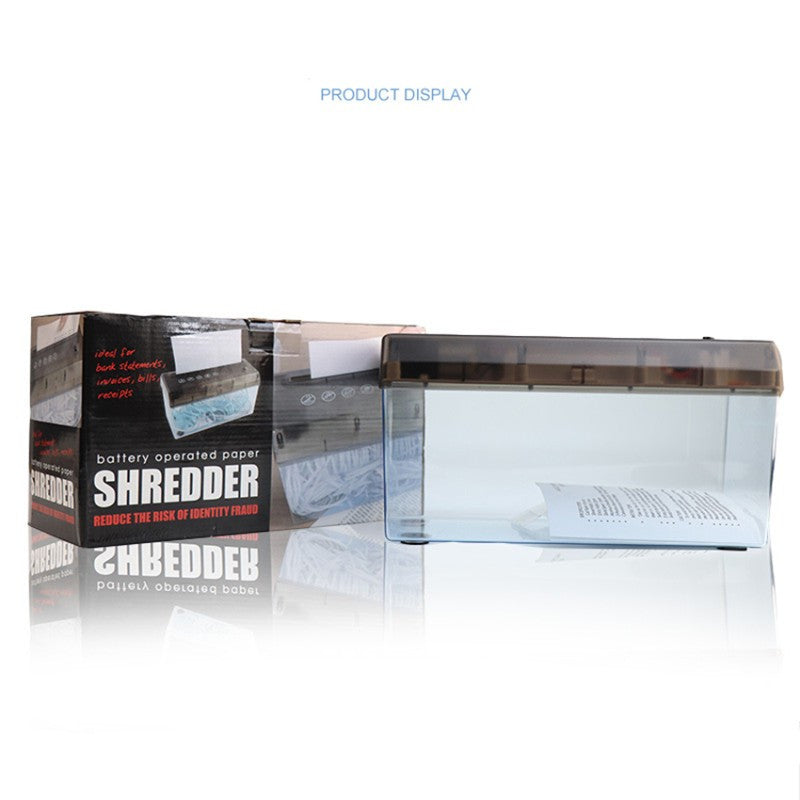 Small Electric A4 Paper Shredder Strip Cut Desktop Office US My stor