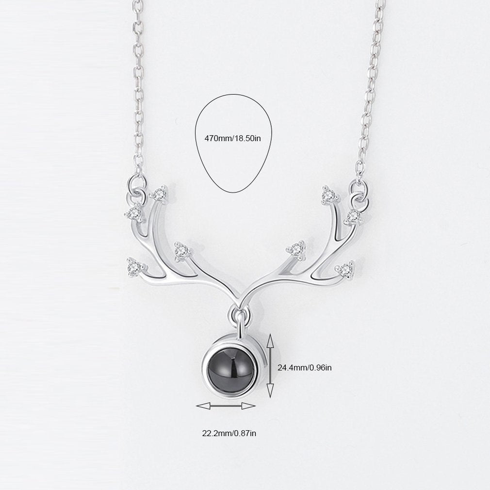 A deer has you 100 languages I love you necklace My stor