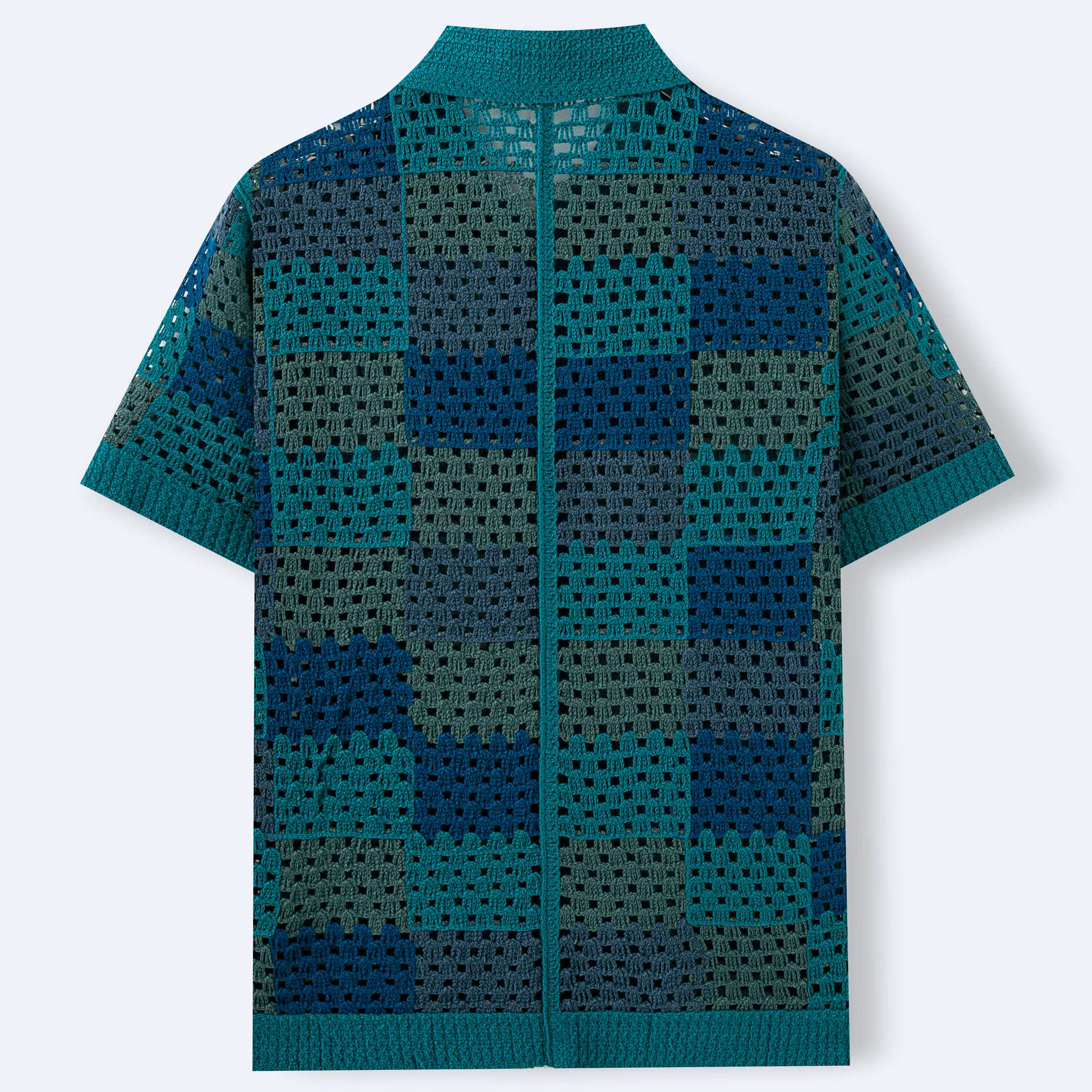 sueter de punto tipo cardigan de manga corta para hombre My stor