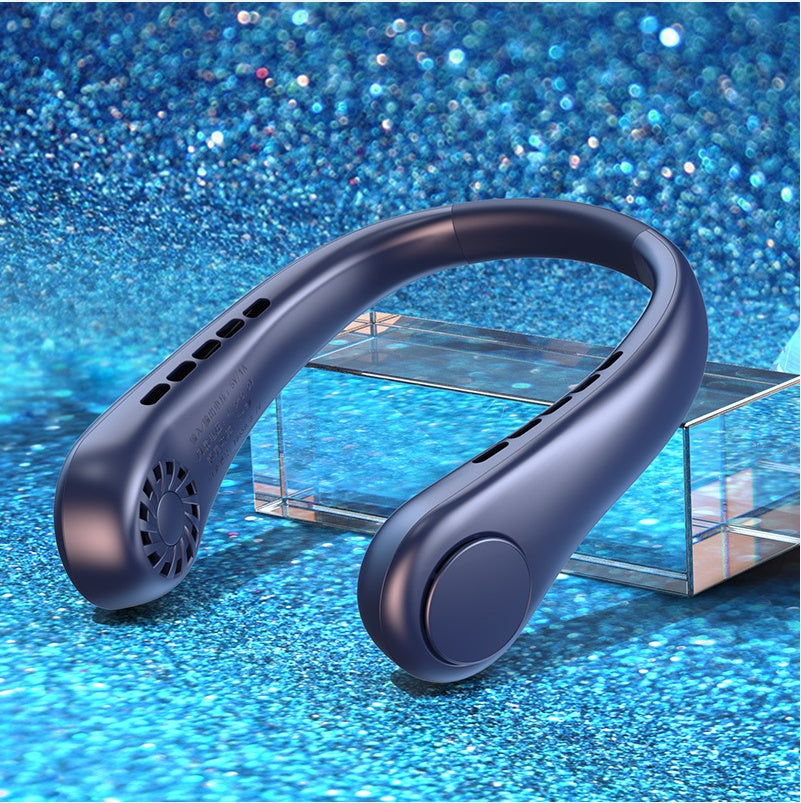 Mini ventilador de cuello portátil, sin aspas, recargable, para deportes de verano My stor