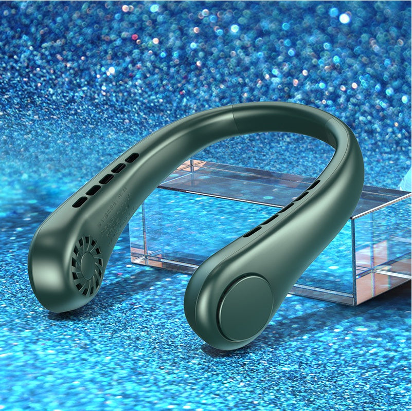 Mini ventilador de cuello portátil, sin aspas, recargable, para deportes de verano My stor