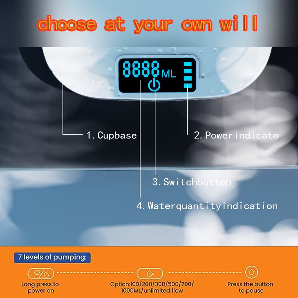 Dispensador de agua automático de botella de agua de escritorio recargable con soporte. My stor