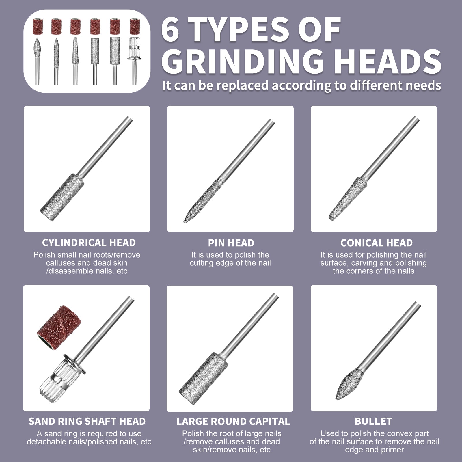 Electric Nail Drill With Drill Bit And Sanding Belt - Cordless Professional Nail Polish For Nail And Foot Care, Portable Nail Drill Machine Kit For Acrylic Gel Nails, Beginner's Nail Technique Supplie My stor