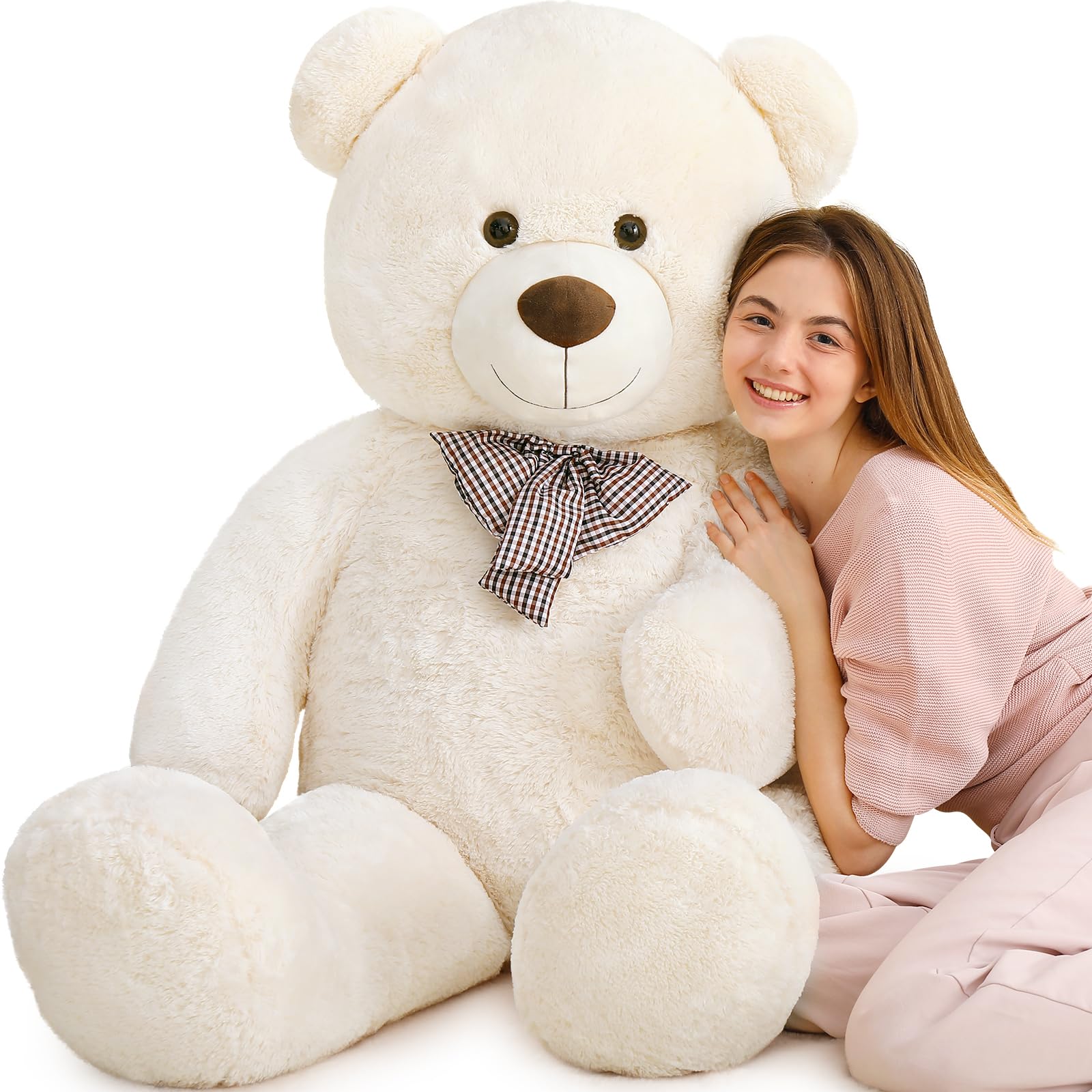 MaoGoLan Big Teddy Bear 55 inches Giant Bear Stuffed Animals Large Plushies Life Size Teddy for Children Adults My stor
