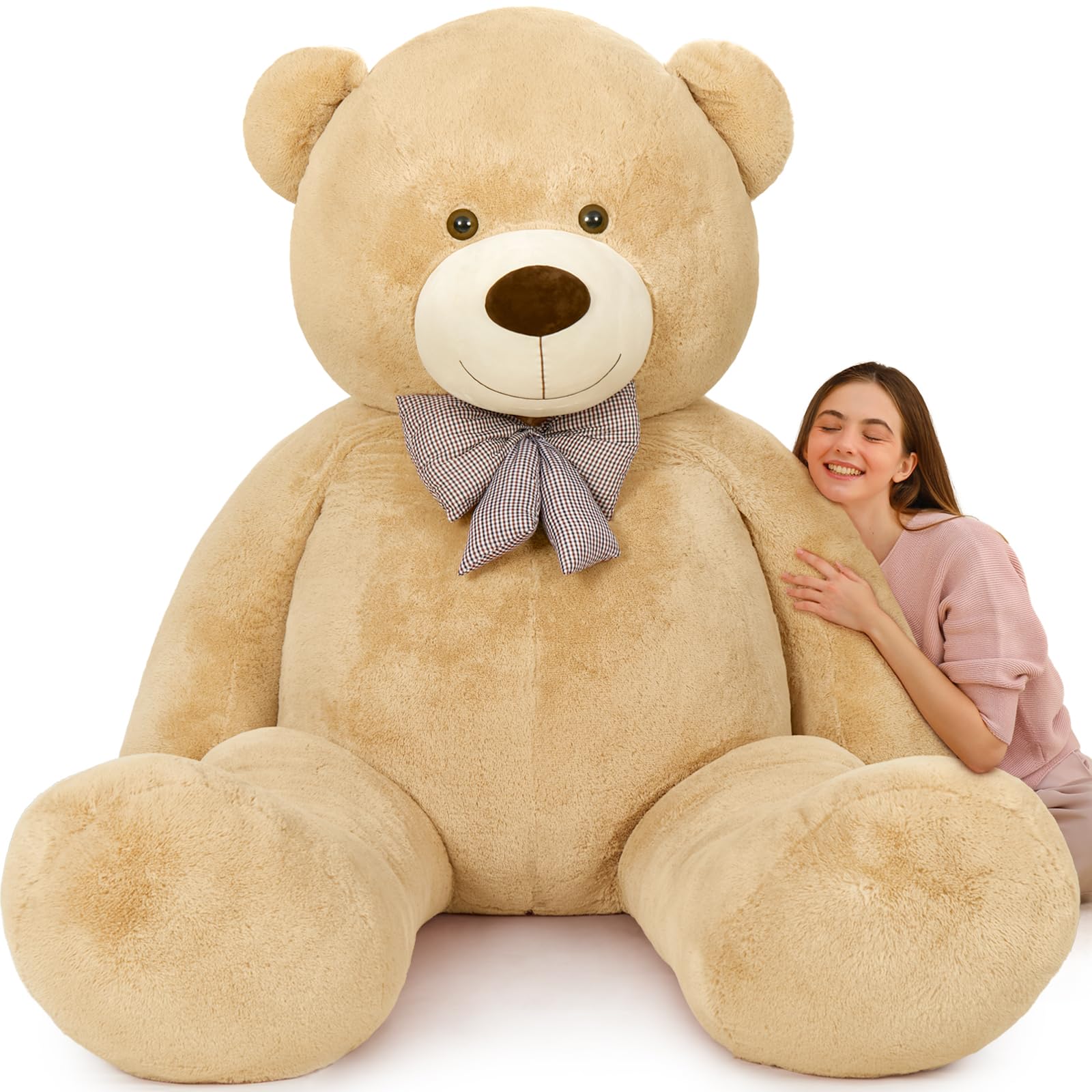 MaoGoLan Big Teddy Bear 55 inches Giant Bear Stuffed Animals Large Plushies Life Size Teddy for Children Adults My stor