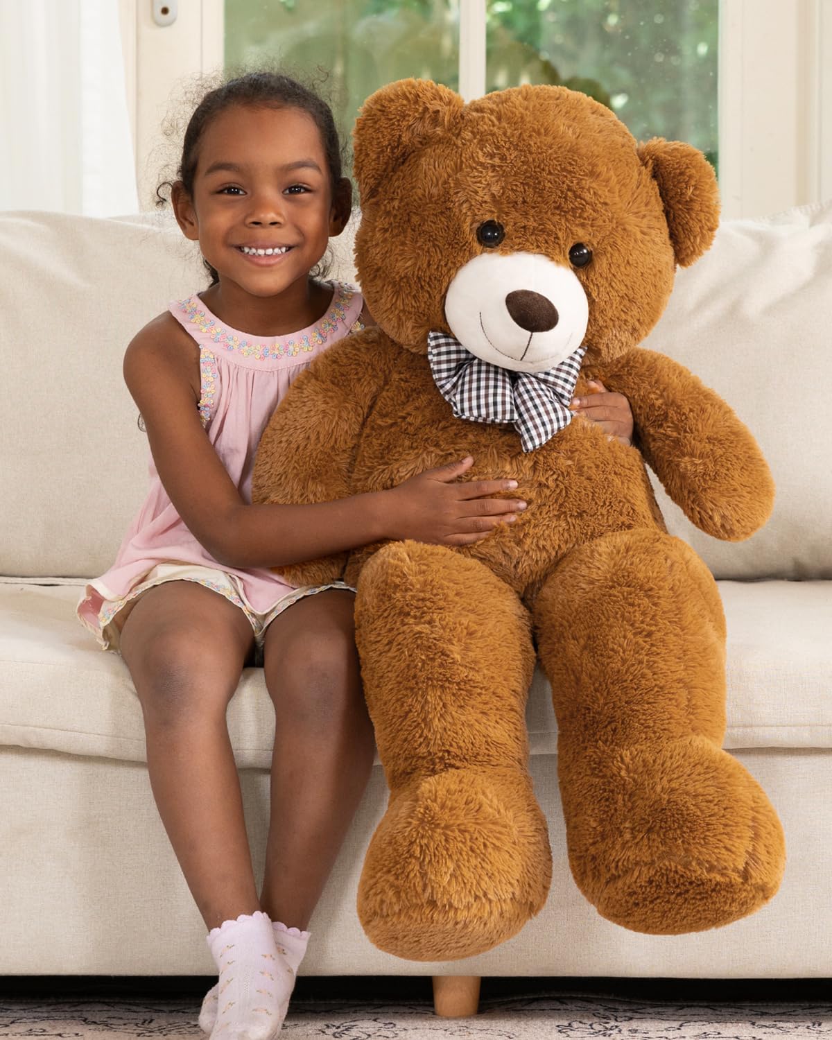 MaoGoLan Big Teddy Bear 55 inches Giant Bear Stuffed Animals Large Plushies Life Size Teddy for Children Adults My stor