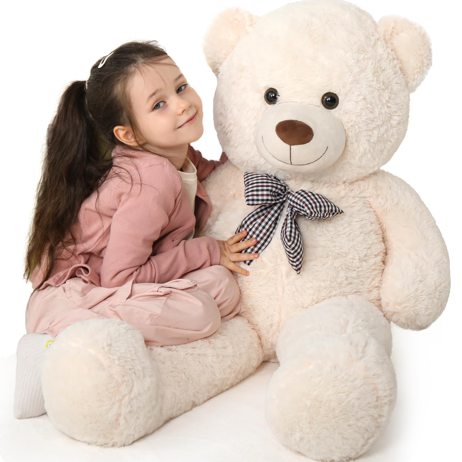 MaoGoLan Big Teddy Bear 55 inches Giant Bear Stuffed Animals Large Plushies Life Size Teddy for Children Adults My stor