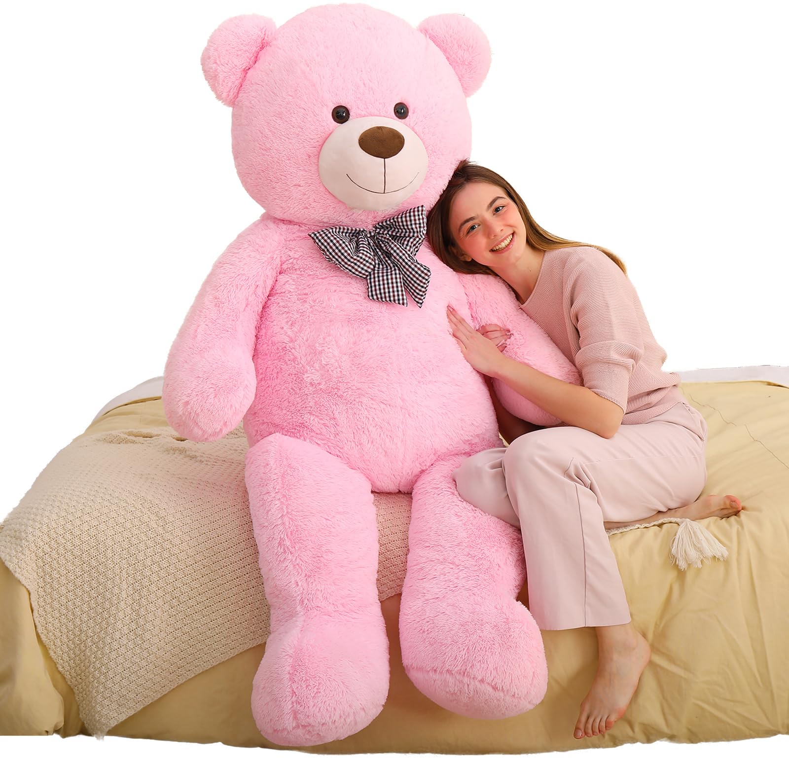 MaoGoLan Big Teddy Bear 55 inches Giant Bear Stuffed Animals Large Plushies Life Size Teddy for Children Adults My stor