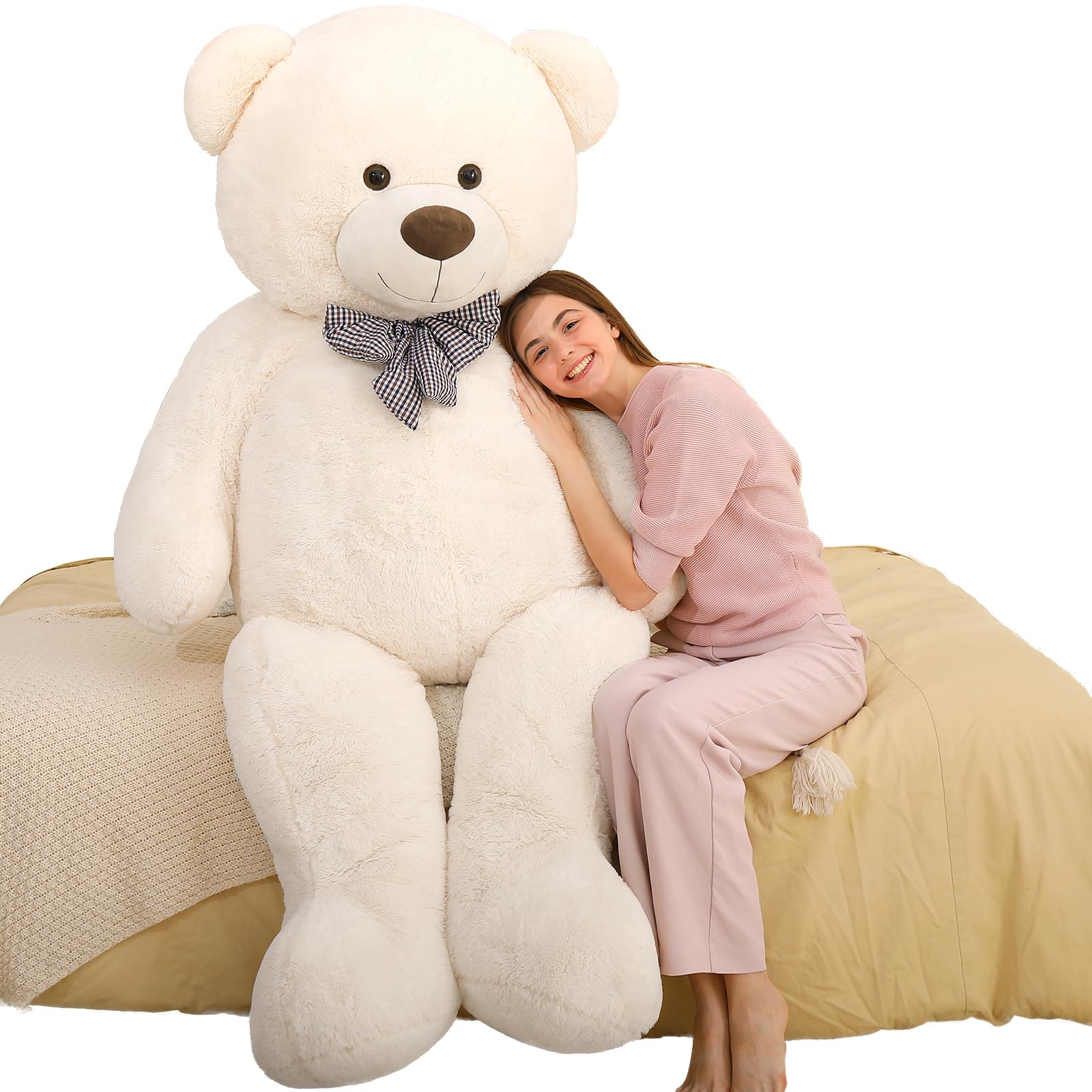 MaoGoLan Big Teddy Bear 55 inches Giant Bear Stuffed Animals Large Plushies Life Size Teddy for Children Adults My stor