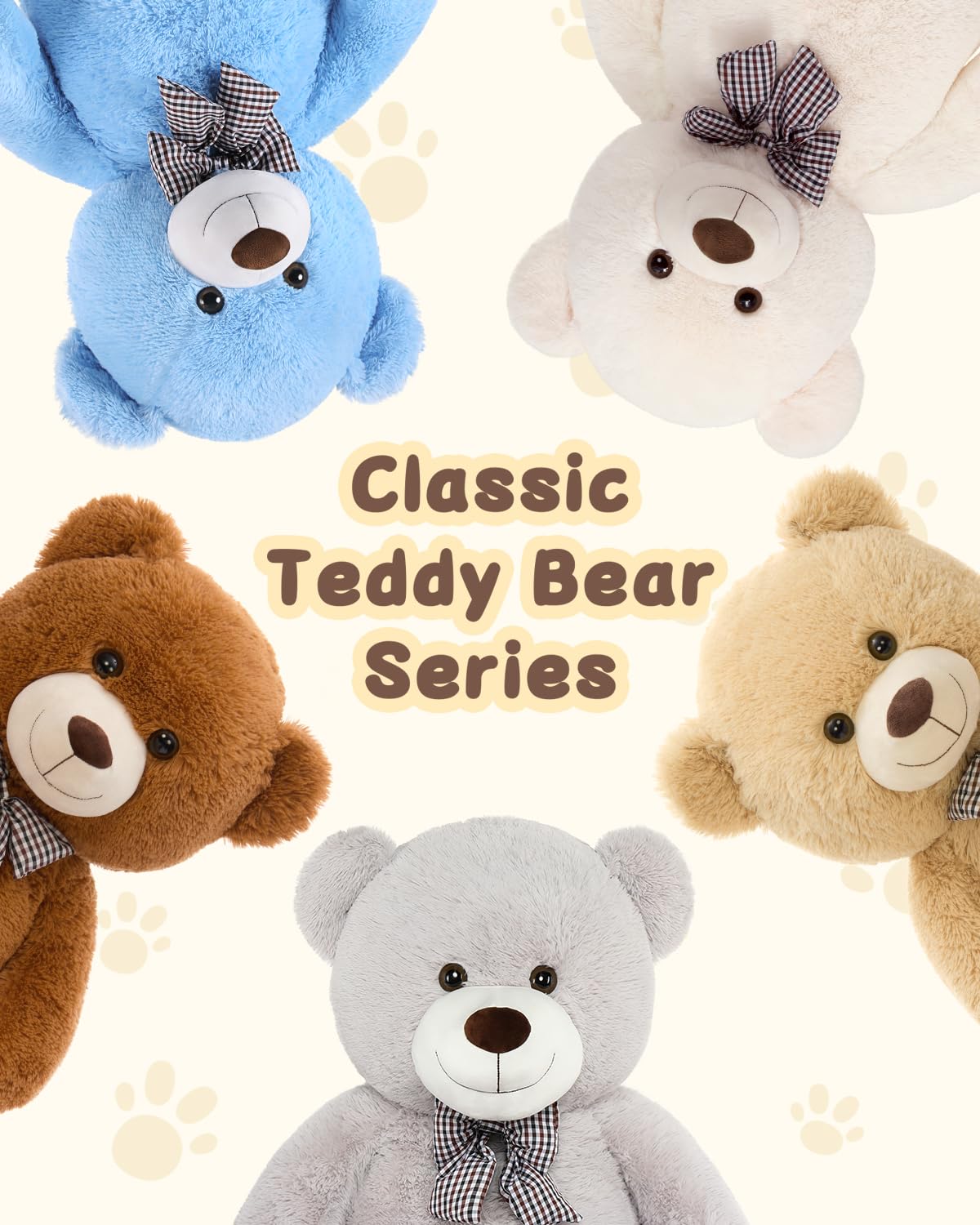 MaoGoLan Big Teddy Bear 55 inches Giant Bear Stuffed Animals Large Plushies Life Size Teddy for Children Adults My stor