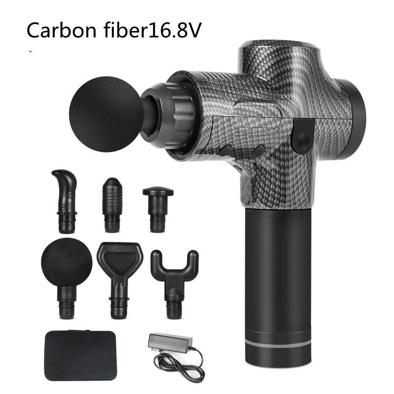 Pistola de masajes corporal electrica para ejercitar la fisica muscular.Cabezales My stor