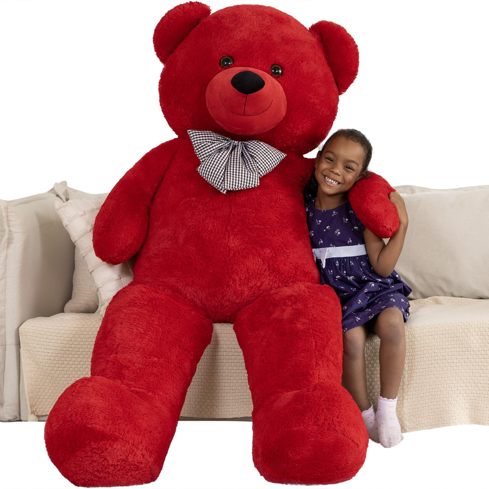 MaoGoLan Big Teddy Bear 55 inches Giant Bear Stuffed Animals Large Plushies Life Size Teddy for Children Adults My stor