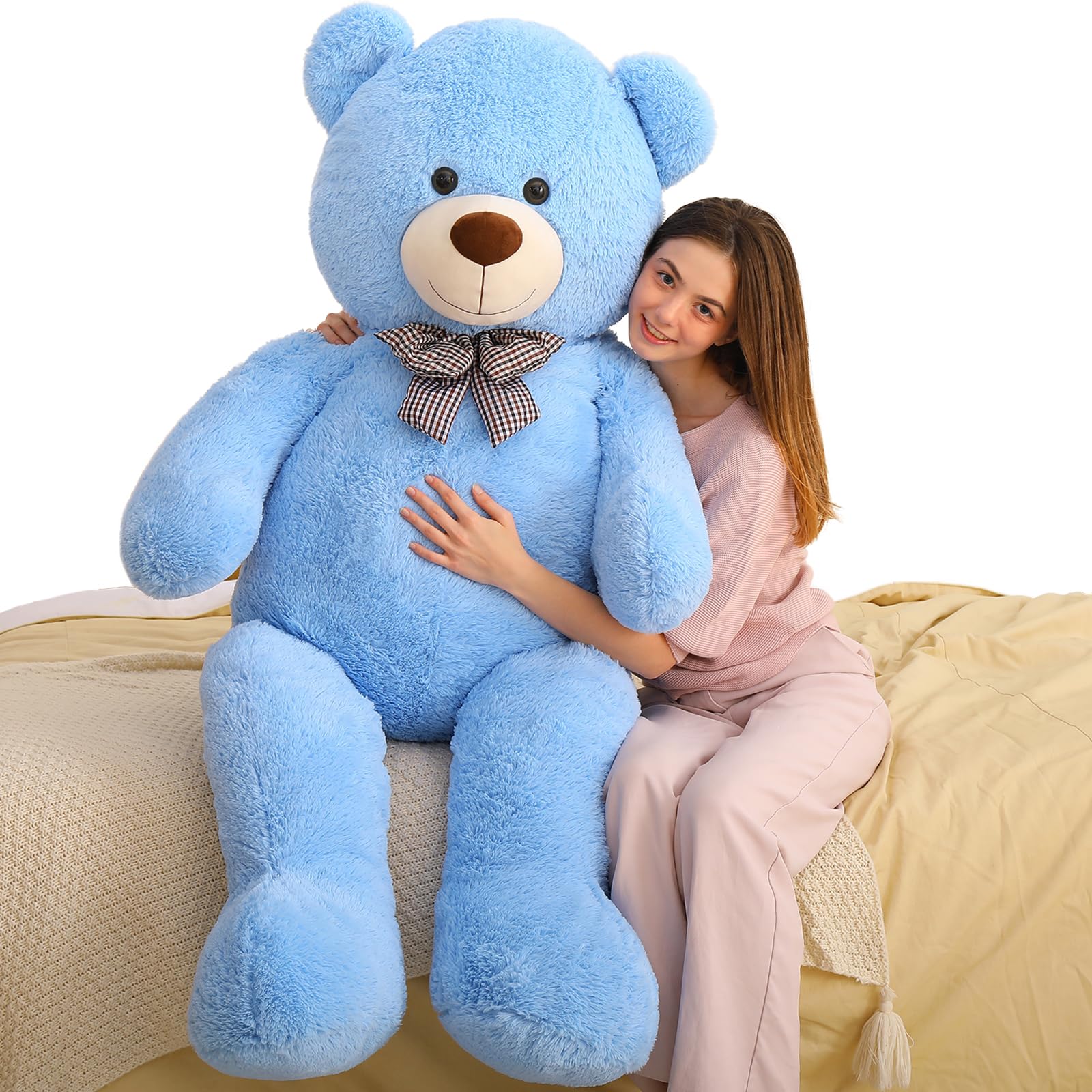 MaoGoLan Big Teddy Bear 55 inches Giant Bear Stuffed Animals Large Plushies Life Size Teddy for Children Adults My stor