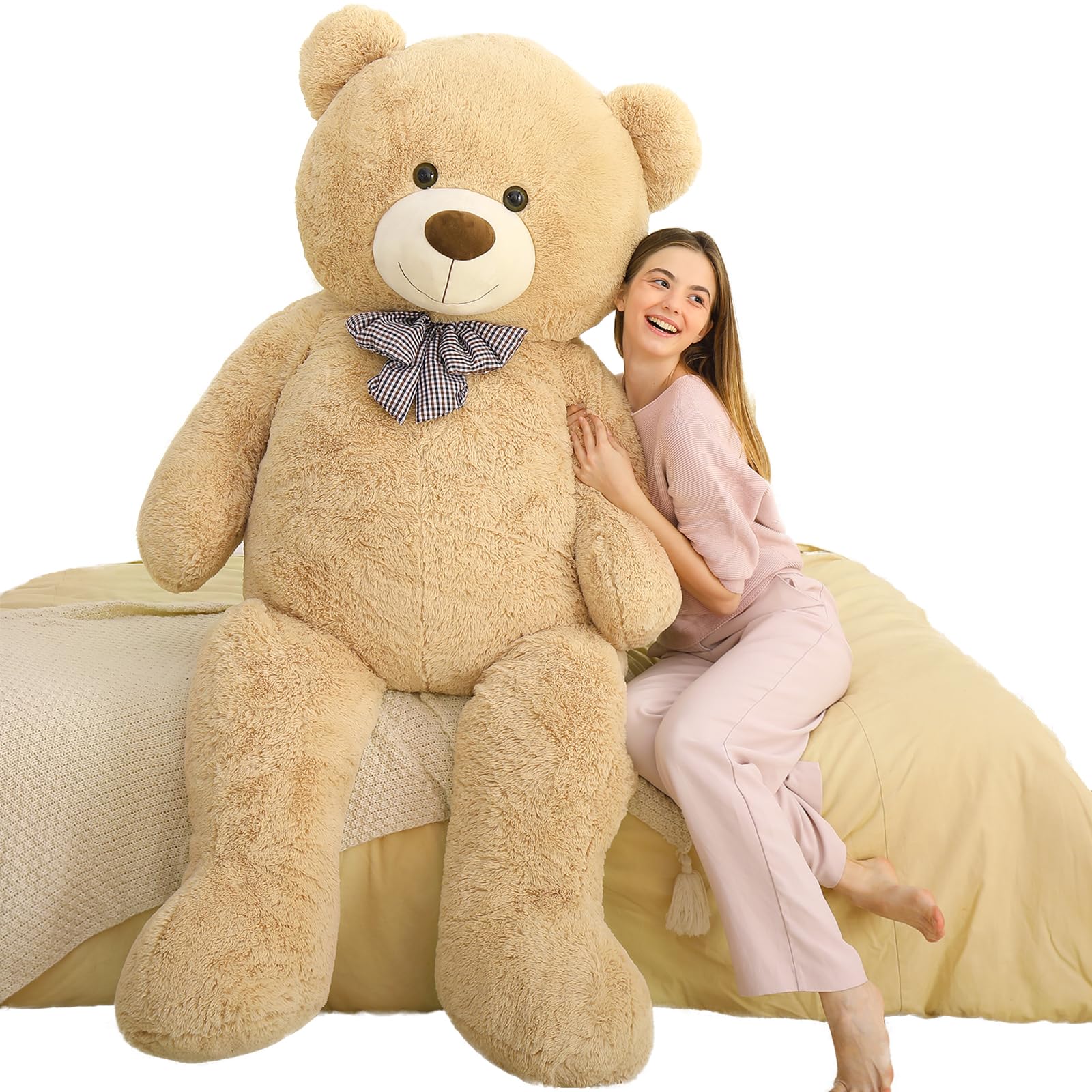 MaoGoLan Big Teddy Bear 55 inches Giant Bear Stuffed Animals Large Plushies Life Size Teddy for Children Adults My stor
