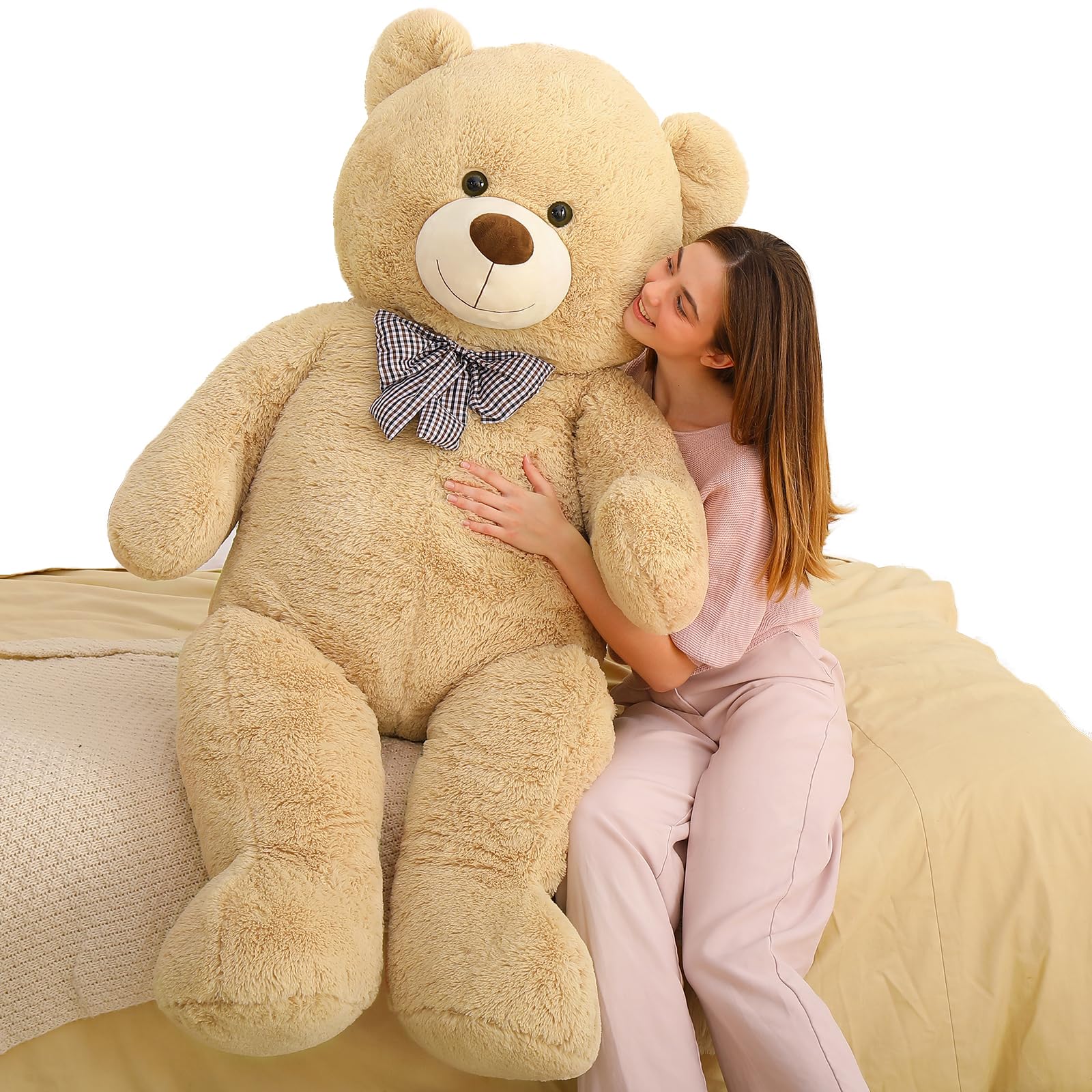 MaoGoLan Big Teddy Bear 55 inches Giant Bear Stuffed Animals Large Plushies Life Size Teddy for Children Adults My stor