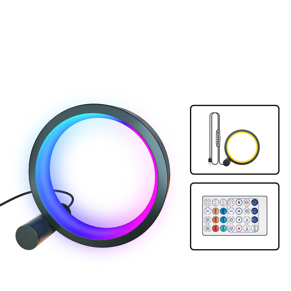 Luz nocturna LED inteligente con música, ritmo y luz ambiental colorida para decoración de habitaciones. My stor