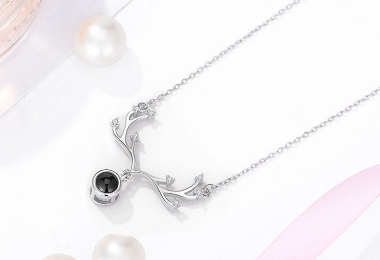 A deer has you 100 languages I love you necklace My stor