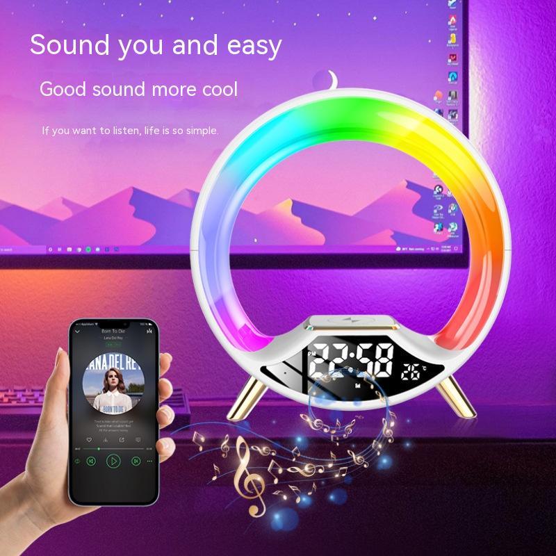 Altavoz Bluetooth multifuncional con carga inalámbrica tres en uno O Light, luz nocturna My stor