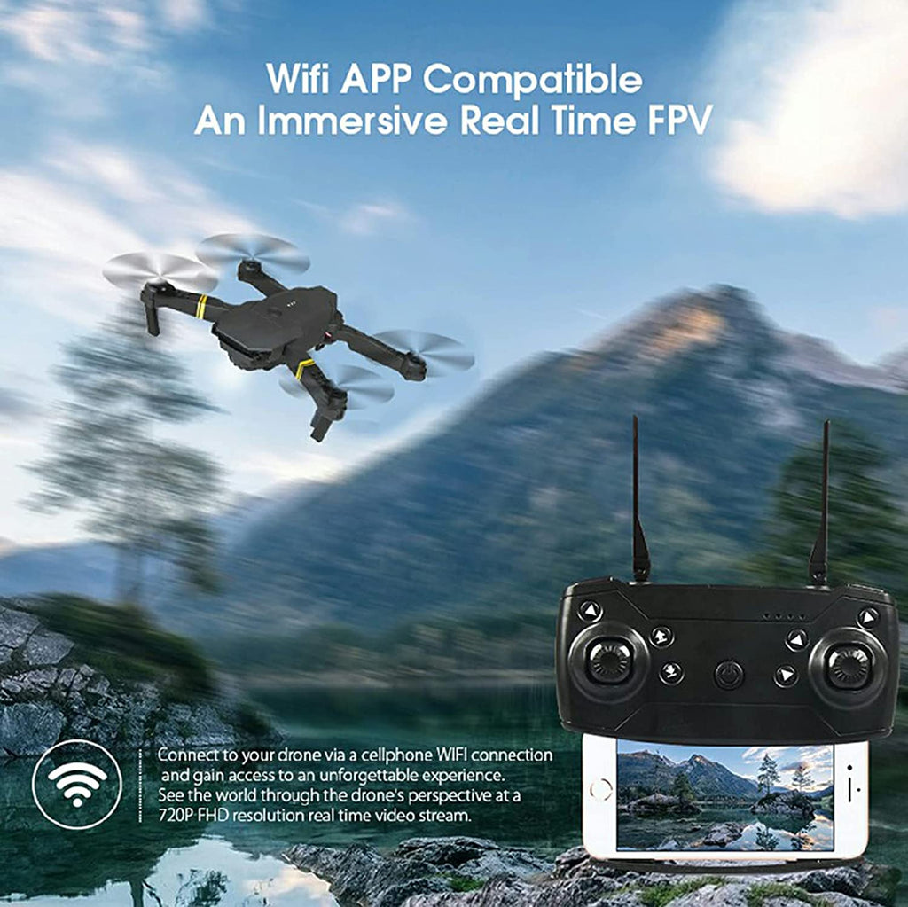 4K HD Dual Camera RC FPV WiFi Portable Wide Angle Foldable Quadcopter Drone DC-THE CEO