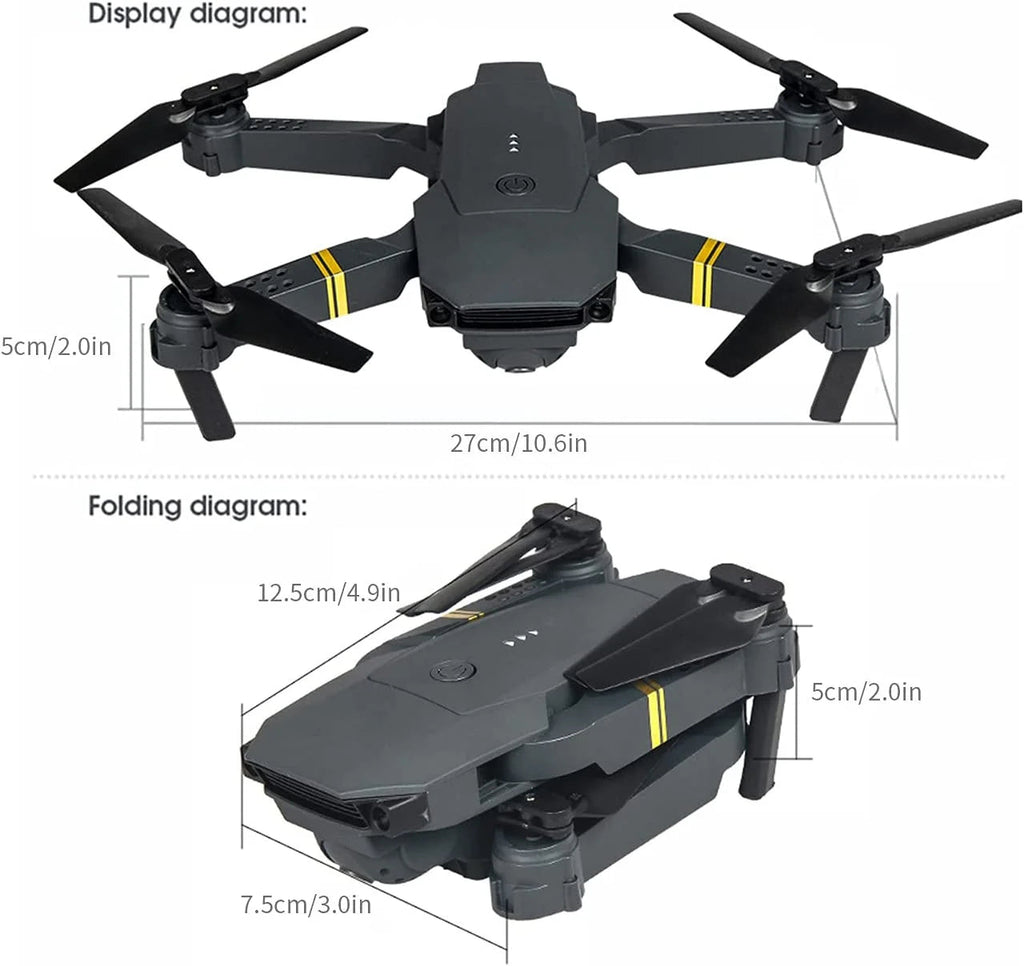 4K HD Dual Camera RC FPV WiFi Portable Wide Angle Foldable Quadcopter Drone DC-THE CEO