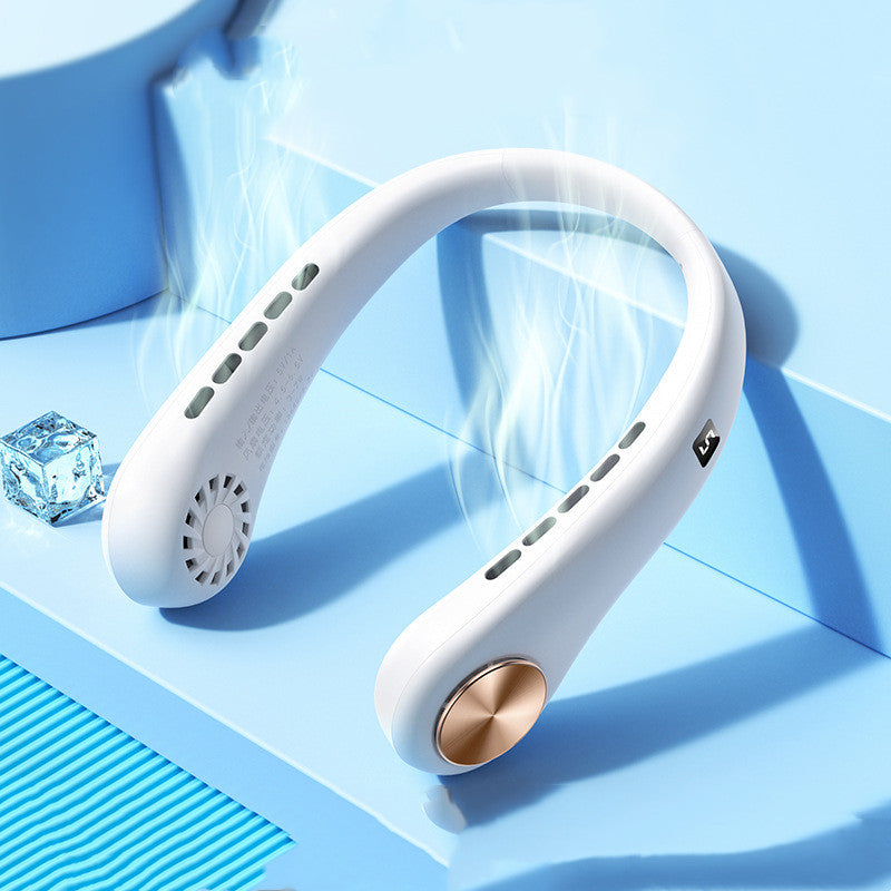 Mini ventilador de cuello portátil, sin aspas, recargable, para deportes de verano My stor