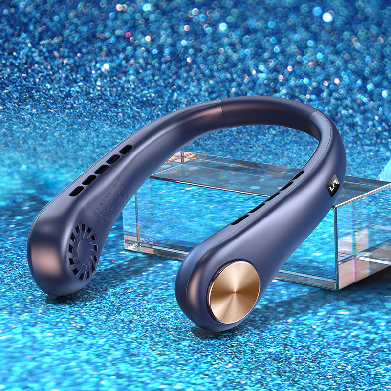 Mini ventilador de cuello portátil, sin aspas, recargable, para deportes de verano My stor