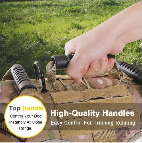 Pet Dog Anti-breakaway And Anti-rush Reflective Breathable Chest Harness For Walking Medium And Large Dogs, Tactical Chest Harness My stor