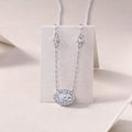 White Summer Night - A Fashionable And Light Luxury Jewelry Pendant Necklace Set With Top-quality Moissanite, S925 Silver Plated Platinum My stor