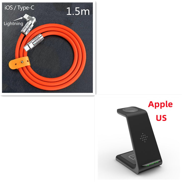 Estación de carga rápida 3 en 1, cargador inalámbrico, base de carga rápida inalámbrica para teléfono My stor